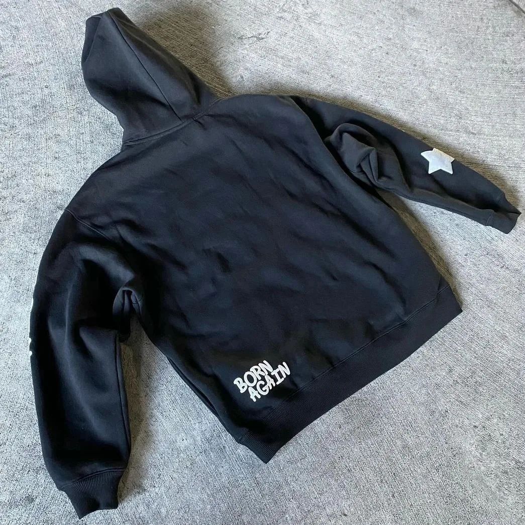 Custom Manufacturer 3d Puff Printing Hoodie Pullover Cotton Fleece Heavyweight No Strings Hoodies Sweatshirt Men Streetwear