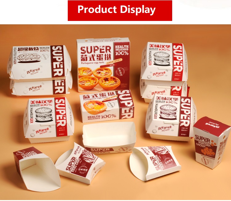 Eco-Friendly Kraft Food Package Box for Fast Food Delivery Custom Samples Accepted