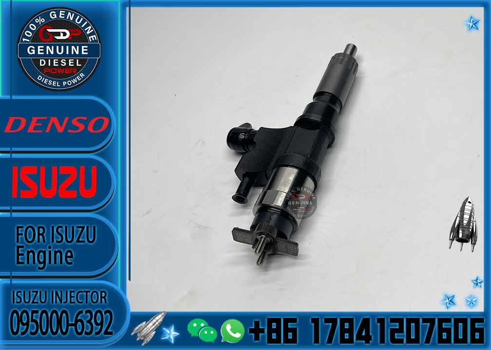 High Quality Common Rail Injector 095000-6391 97609791 095000-6392 for 4HK1 6HK1 Diesel Nozzle Assembly