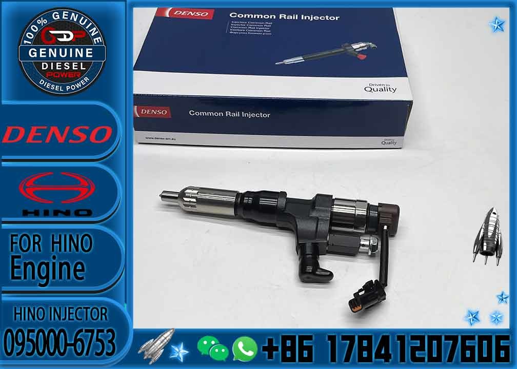 Diesel engine common rail fuel injector 295050-1170 095000-6750 095000-6753 23670-E0030 23670-E0031 for hino