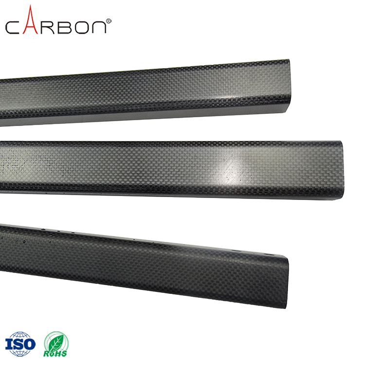 Non-volatile 3Mm Square Carbon Fiber Pipe for Shoe Production Process