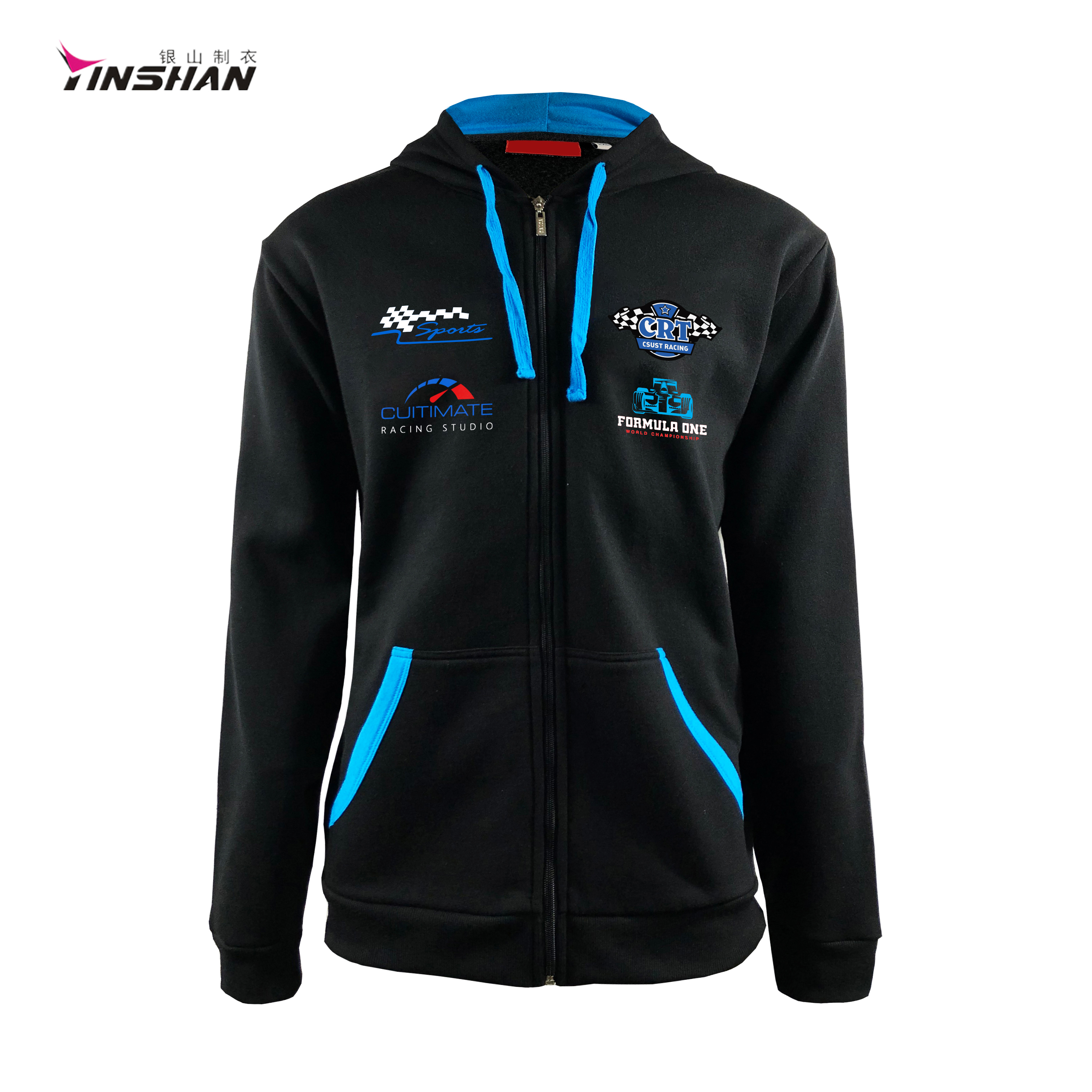 Customized Color Sports Fleece Hoodie with ODM Artwork Design Printing and Embroidery