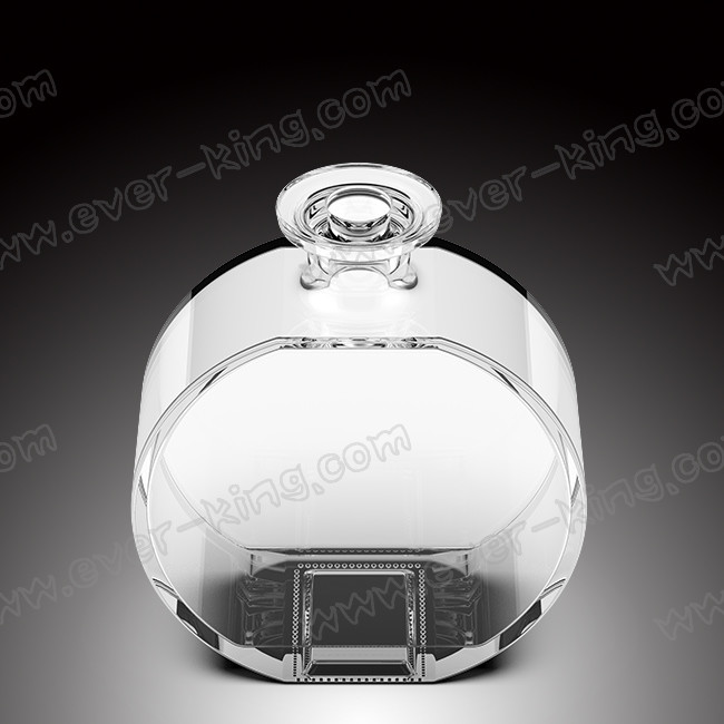 Clear Oval Empty Whiskey Glass Bottles 750ML