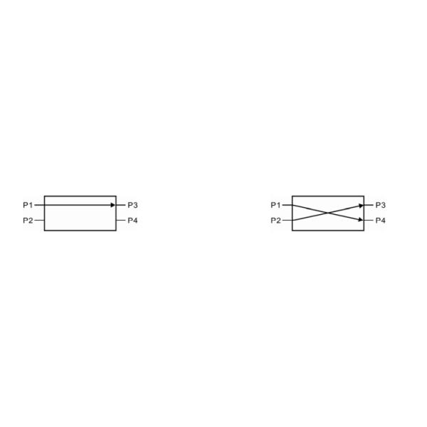 Metropolitan Area Network 2×2 Optical Bypass Switch For Configurable OADM