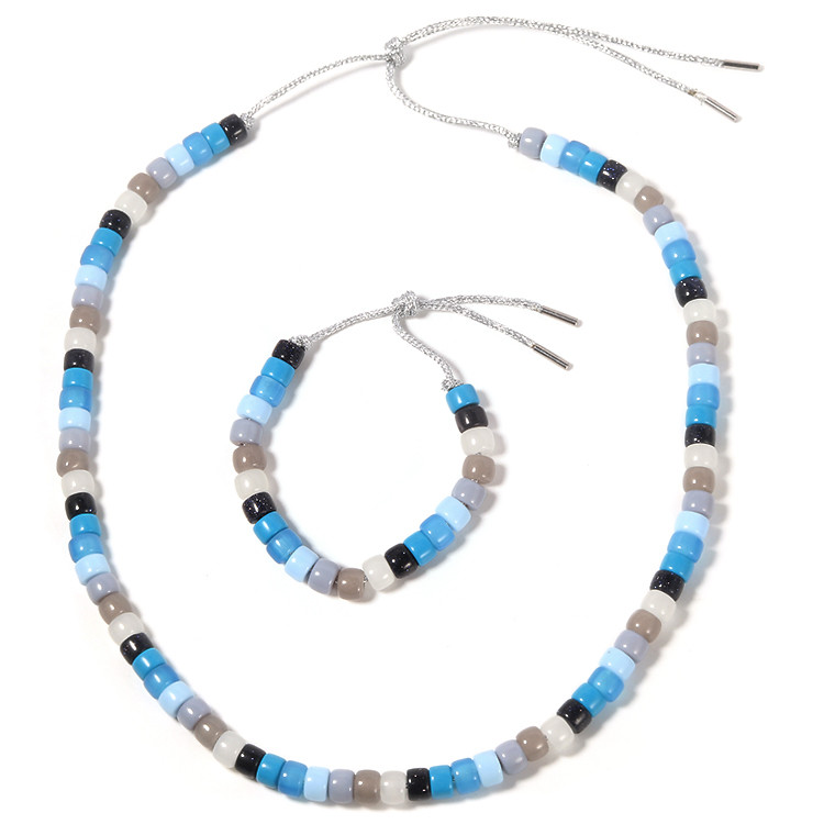 Fall Style Forte Beads Bracelet Handcraft Clasp Closure Silver Cord