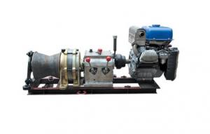 China Gasoline Diesel Powered Capstan Winch Honda Engine Electric Cable Powered Winch on sale