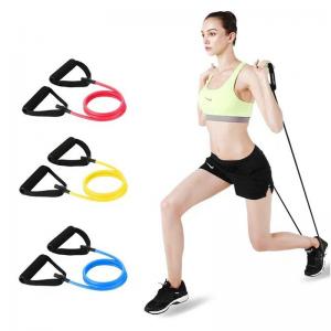 China TPE 120cm Yoga Pull Rope Pull Rope Elastic Resistance Bands Door Anchor on sale