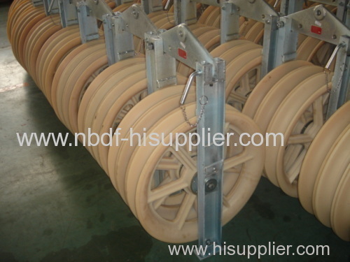 Nylon Large Diameter Rope Pulley Overhead Transmission Line Rope Sheaves Pulleys