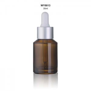 Quality Round Cosmetic Dropper Bottles / Luxury Essential Oils Dropper 30ml 50ml for sale