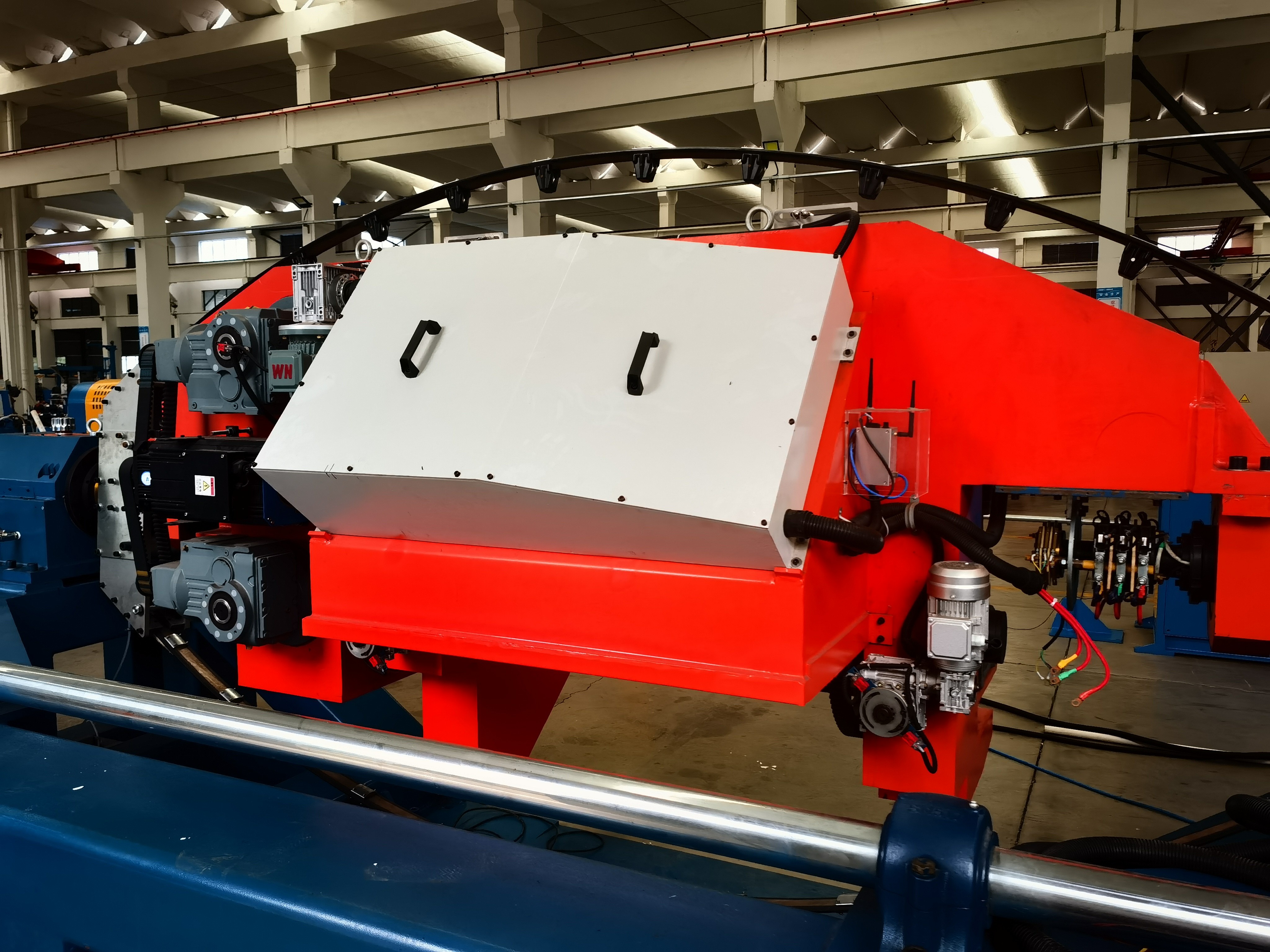Fast Speed Bow Stranding Machine With ISMG Motors 40-350mm Stranding Pitch Range 15mm Outer Diameter