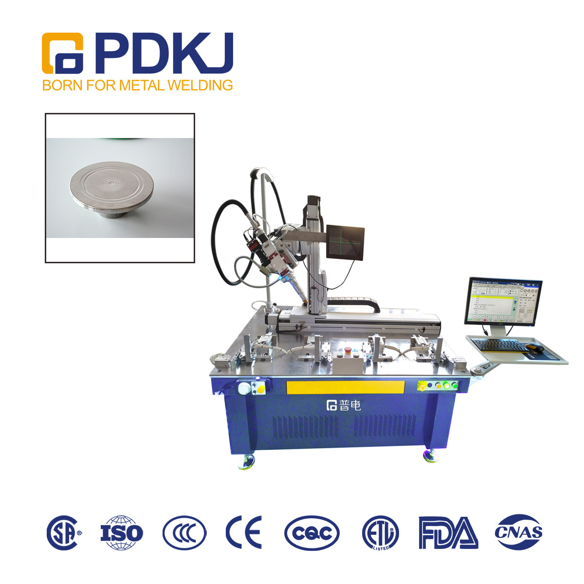 Triaxial Automatic Laser Welder 1.5KW CCC