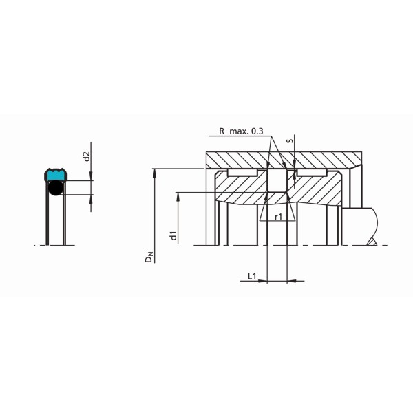 PW Double Acting Polyurethane Piston Seals Low Friction Low Gas Permeability