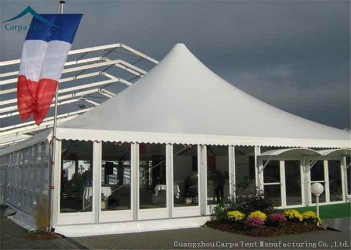 8x8m Giant Unique Luxury Pagoda Tents With Decorated Linings Curtains