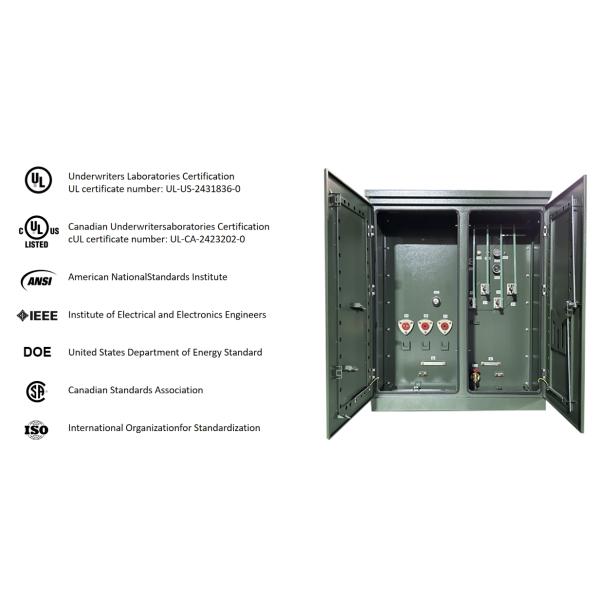 300Kva Three Phase Pad Mounted Transformer Power distribution 2400V To 480V UL Listed