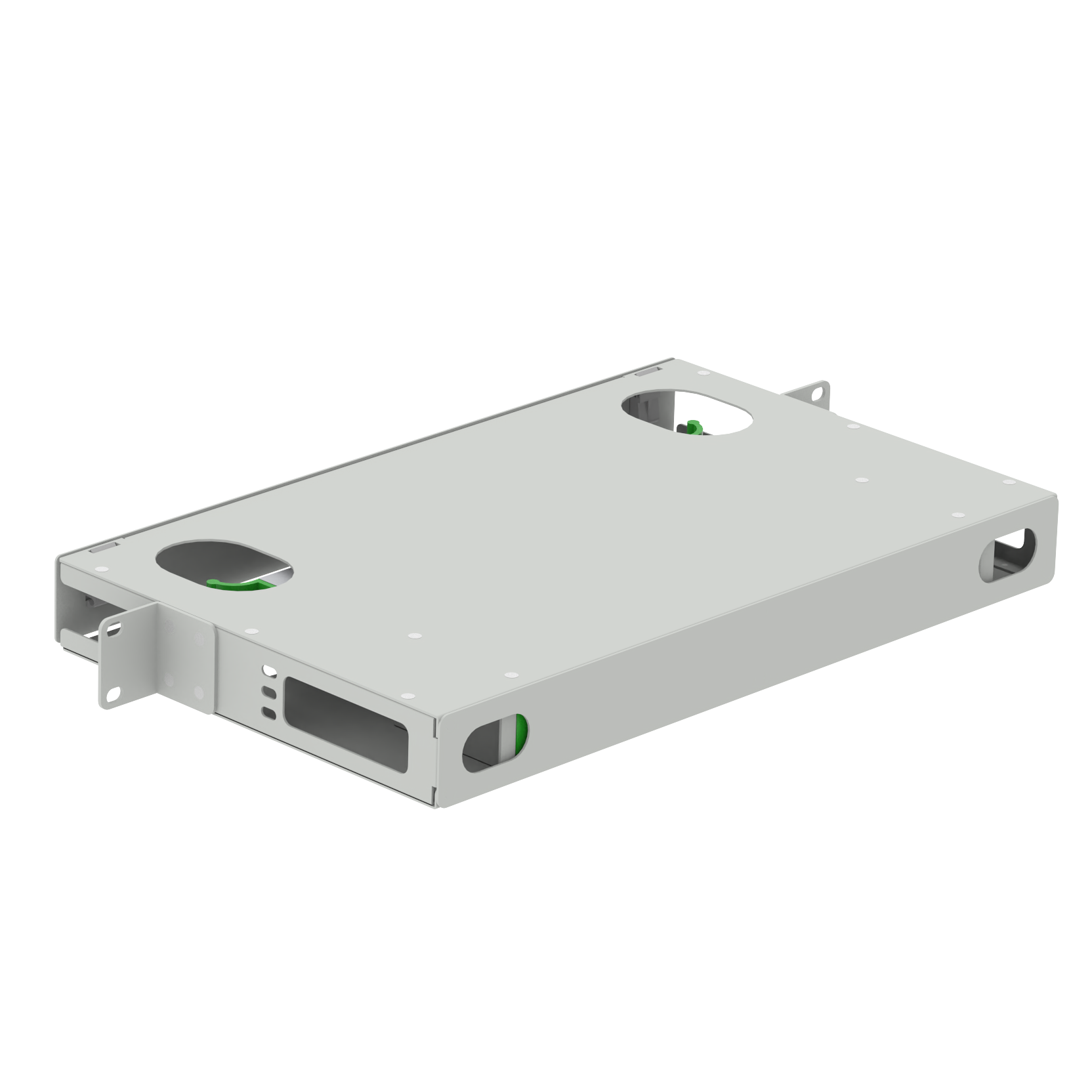 Affordable GRAY LC Type 12 Ports Fiber Optic Distribution Patchpanel for Data Center