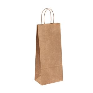 Quality Custom Printed Biodegradable Paper Wine Bags Luxury Gift Packaging for sale