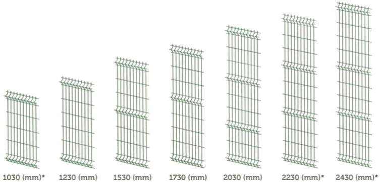 Triangle 4.0mm 50*200mm Wire Mesh Fence 2.5m Width X 2.0m Height