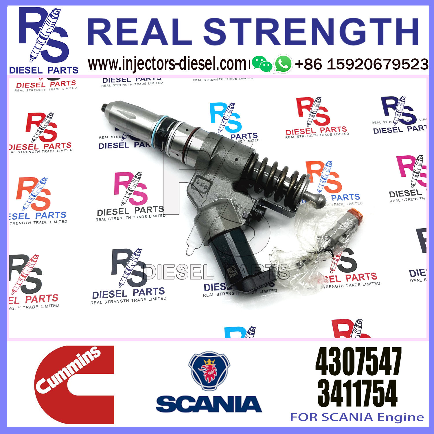 Common rail injector fuel injecto 4307516 3411761 3411845 4307547 for M11 Excavator QSM11 ISM11 M11