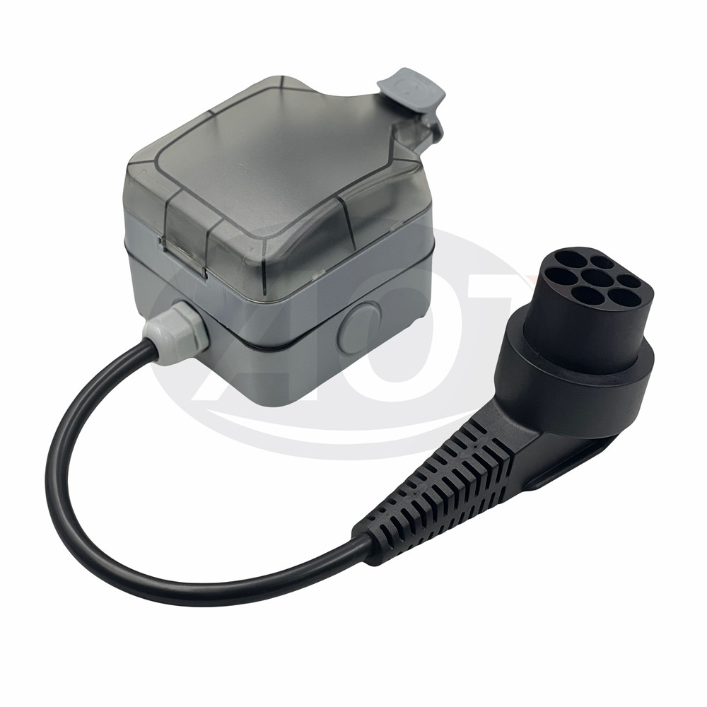 AOTAI EV Charger Adapter Type 2 Male 16A 1 Phase 1 Type M South Africa Socket 0.5M Charger Cable for Your Requirements