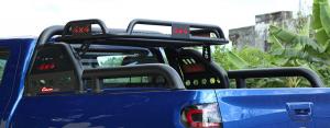 China Ford RANGER T6 T7 Black 4x4 Pick Up Truck Roll Bar With Rack on sale