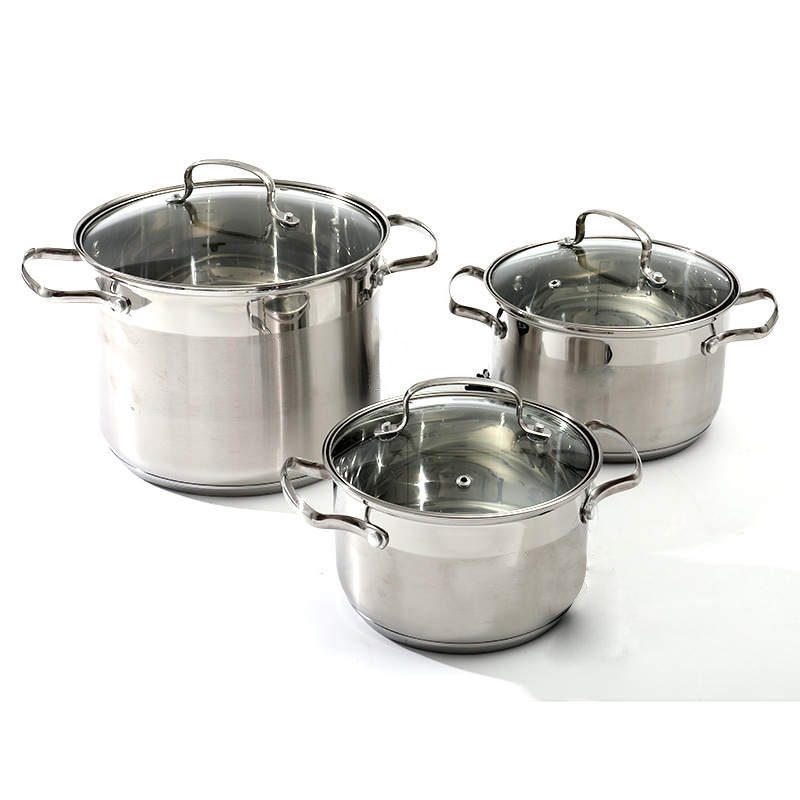 High Quality Restaurants Cookware Set Non Stick Stainless 12pcs Cookware Set Cooking Pot Set