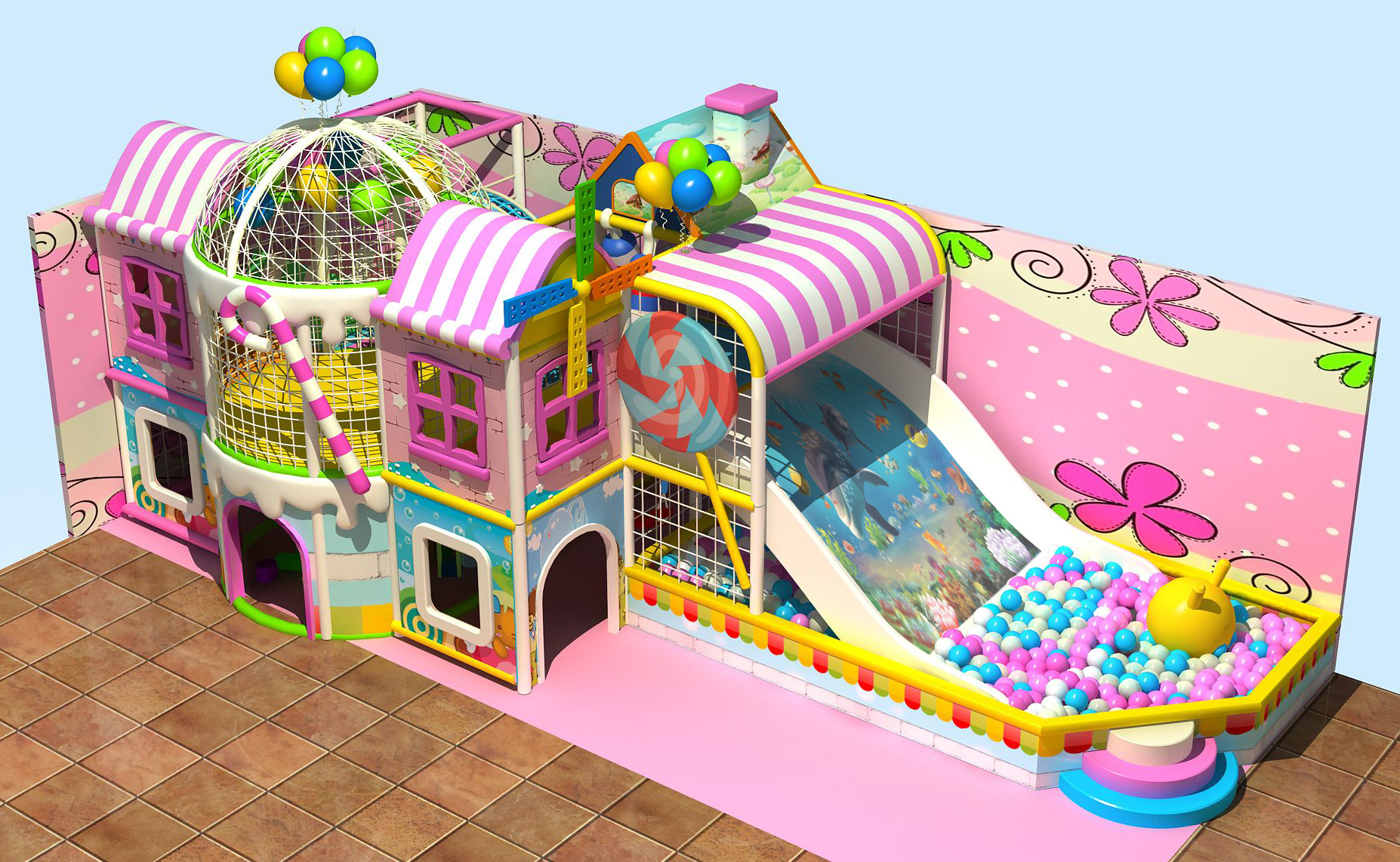 high profit children play area million ball pool indoor ball pit for toddlers