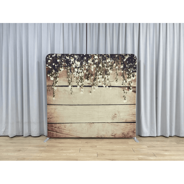 Rustic Flowers 7x7 Pillowcase Backdrop Stretchy Fabric Backdrop Customized