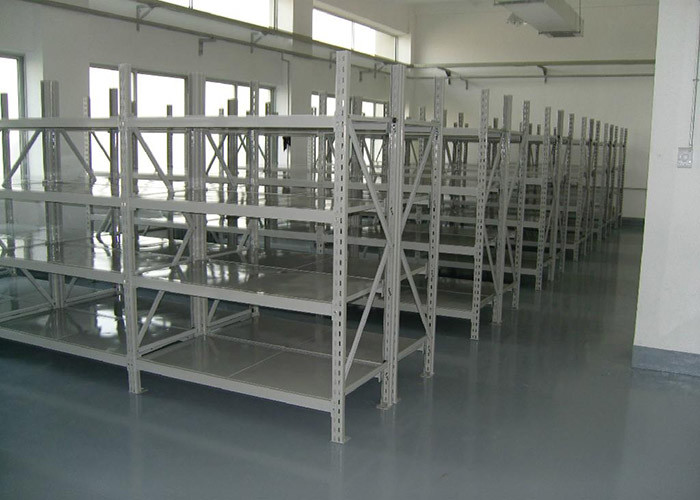 Steel Medium Duty Racking System , Adjustable Warehouse Shelving Rack System