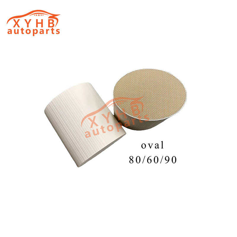Ceramic Carrier Oval High-Quality Three-Way Catalytic Filter Element Euro 1-5 Model: 80*60*90