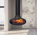 fireplace customized decorative suspended stove wood burning