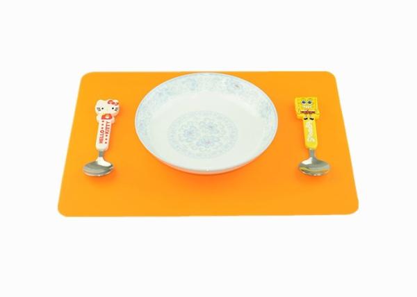 BPA Free Square Non Slip Placemats , Heat Resistant Silicone Placemats