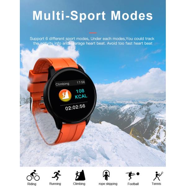 IP67 Bluetooth IOT Devices Screen Touch Smartwatch PPG Music Control For Women