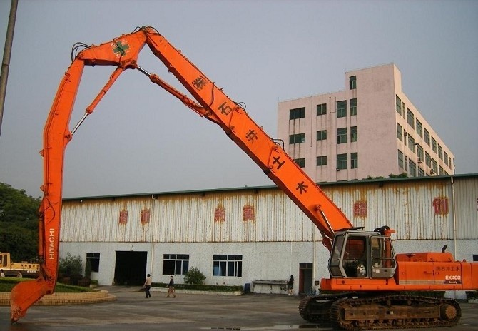 Excavator Extension Long Reach Boom And Arm For PC200 SK200
