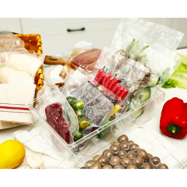 EVOH PE PA Vacuum Seal Pouches High Barrier With Tear Notch