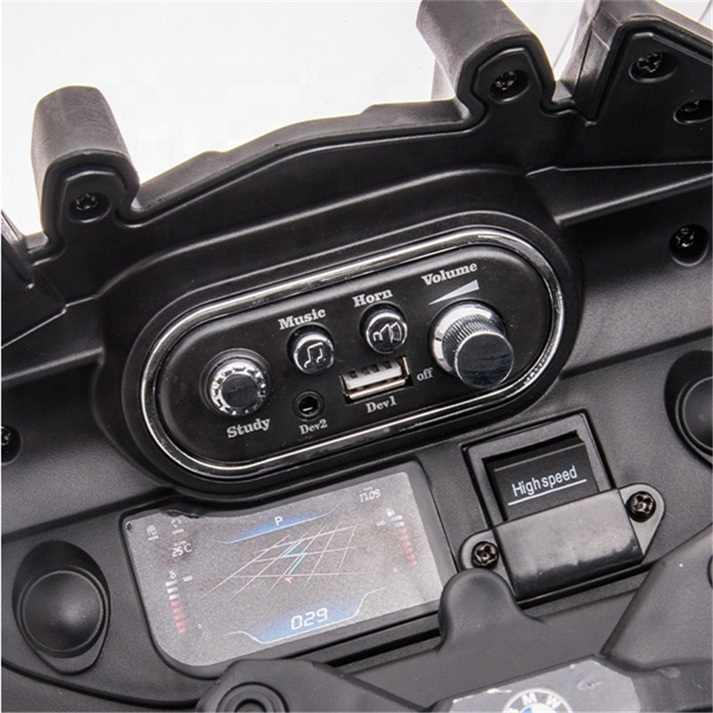 Carton Size 109*39*55 cm 12v Ride On Authorized Motorcycle with EVA Wheel and Music