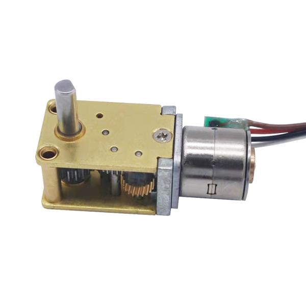 2 Phases Micro Worm Gearbox Stepper Motor 10mm Diameter For Automatic Device