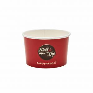 Quality Restaurants 8OZ Paper Disposable Cup Double Poly Coated Ice Cream Frozen Yogurt Cups for sale