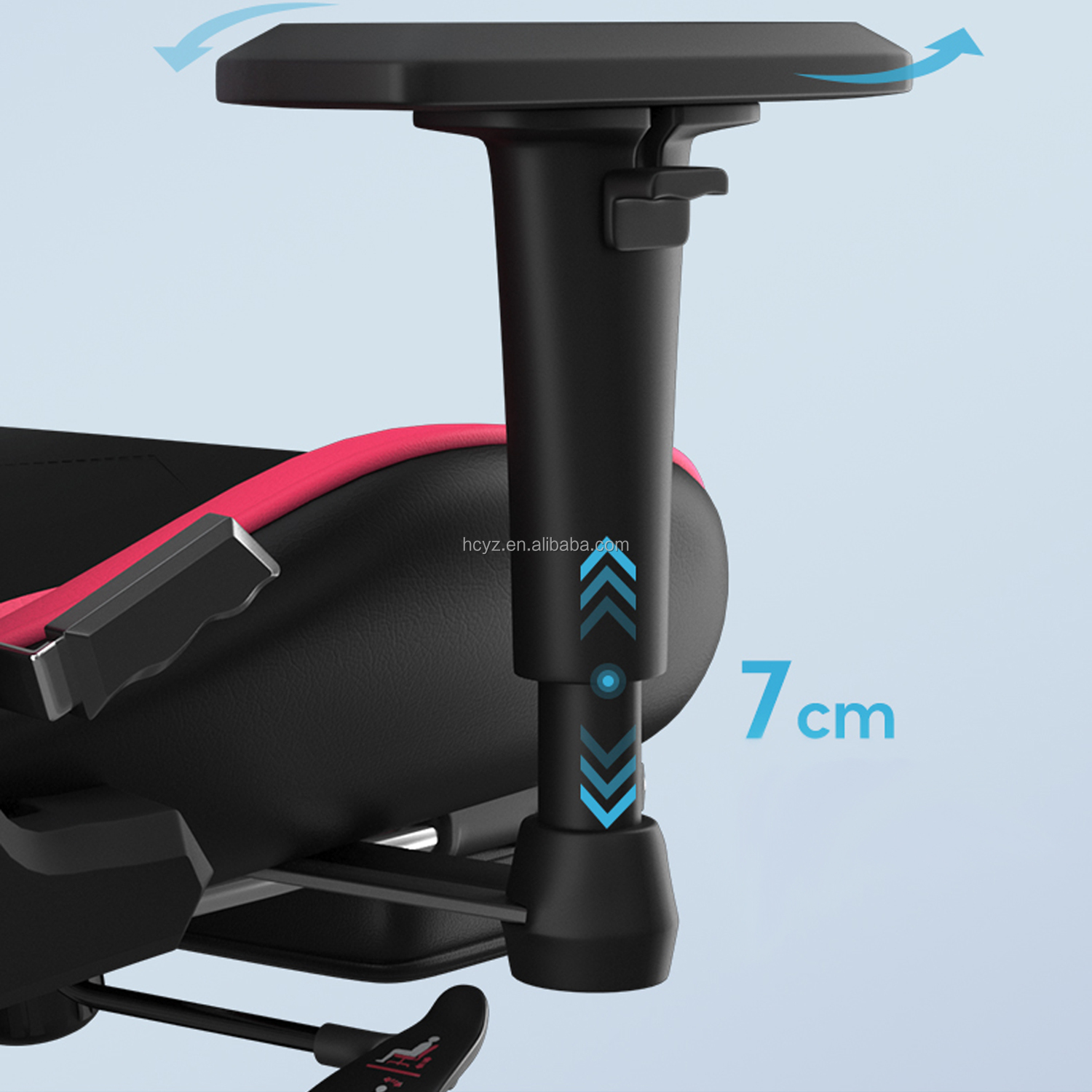 Flowing Light And Color Luxury PU Leather Racing Gaming Chair for Computer Gamer