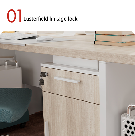 New Staff Office Desk And Chair Combination, Simple And Modern, Staff Desk Computer Desk 4/6/2, Double 4-Person Desk