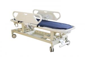 Quality PP Side Rails Ambulance Stretcher Trolley Self Lubricating Cranking for sale