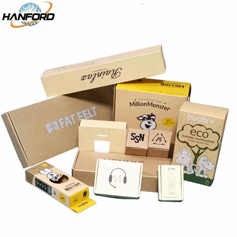 Corrugated Cardboard Eco Friendly Gift Box Packaging Dustproof Portable