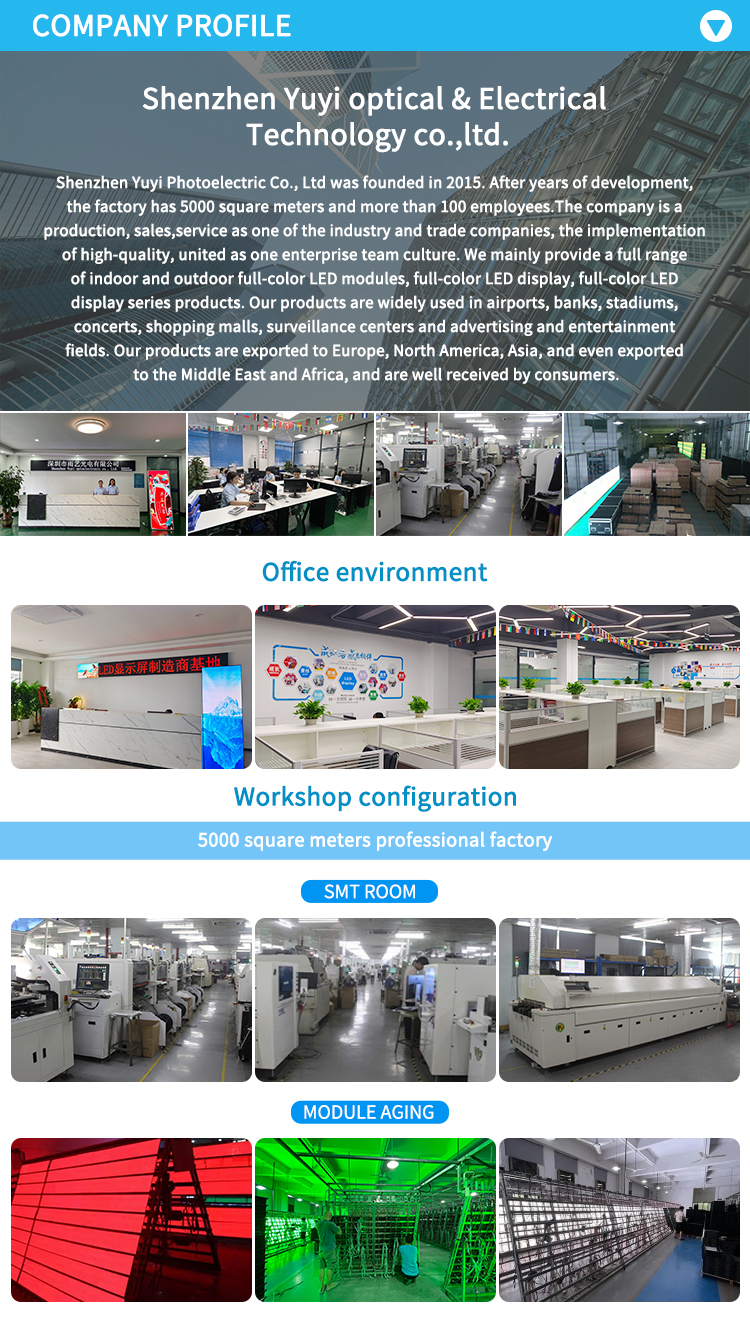 1920HZ-3840HZ Indoor Fixed LED Display Screen P2.5 P3 P4 Stacking Video Wall Mounted Panel