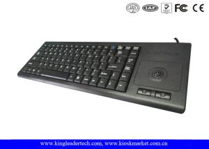 Quality Plastic Industrial Computer Keyboard With Function Keys And Integrated Trackball for sale