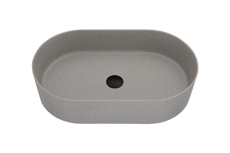 Top Mount Composite Solid Surface Granite Sink Bathroom Vessel Sink