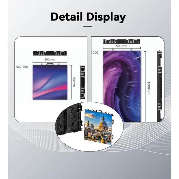 600cd Full Color FHD Led Display P2.61 P10 Outdoor Smd Screen Advertising 20HZ