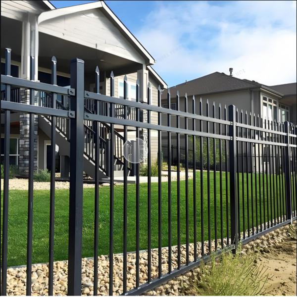 Modern Galvanized Anti Climb Metal Fence Panels for Security
