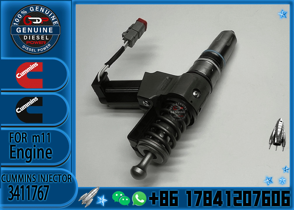 Used Cummins N14 Engine Spare Parts Common Rail Injector 3411764 3411767 Diesel Engine Machinery Repair Shops 6 Months W