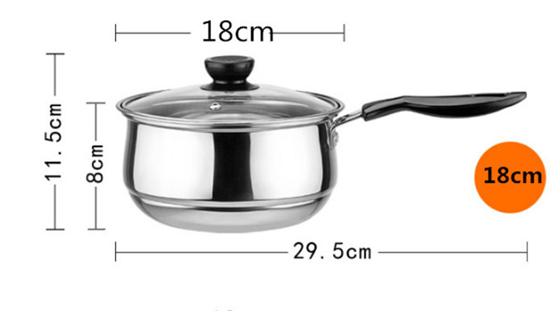 High Quality Stainless Steel Sauce Pan Milk Pot Soup & Stock Pots Set With Steamers