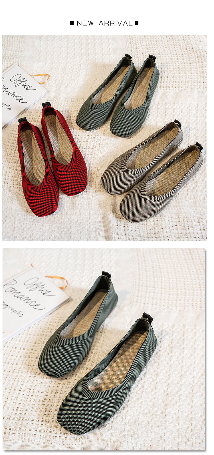 Wholesale Breathable Fashion Low Heel Loafers Women Elegant Flat Dress Shoes For Ladies