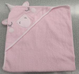 China Oeko-tex certificated cotton soft unicorn design baby hooded towel for kids on sale